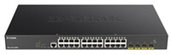 D-Link DGS-1250-28XMP 28-port Gigabit Smart PoE Switch, 24x GbE PoE+, 4x SFP+, PoE 370W?v=1746532803