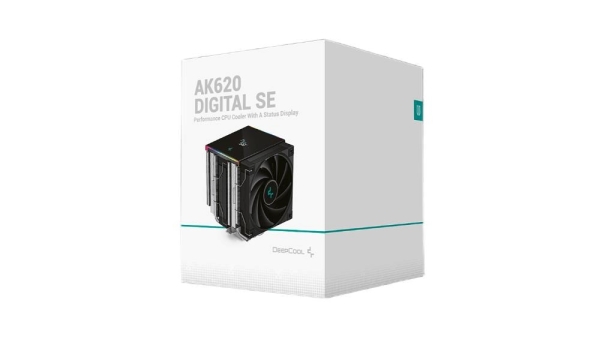 DEEPCOOL CPU Chladič AK620 DIGITAL SE, ARGB, 2x120mm, LGA1851, AM5, černá