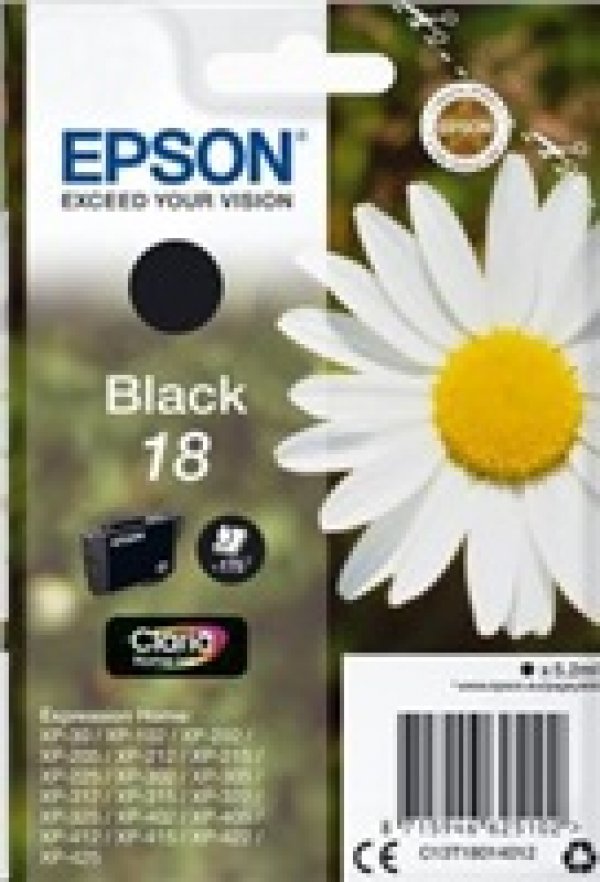 Náplň EPSON C13T18014012 černá (5,2 ml)