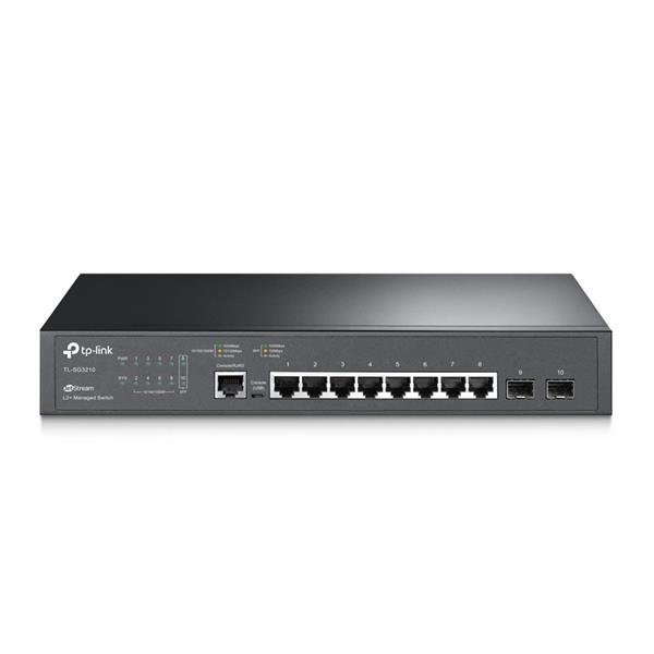 TP-Link OMADA JetStream switch SG3210 (8xGbE, 2xSFP, 2xConsole, fanless)