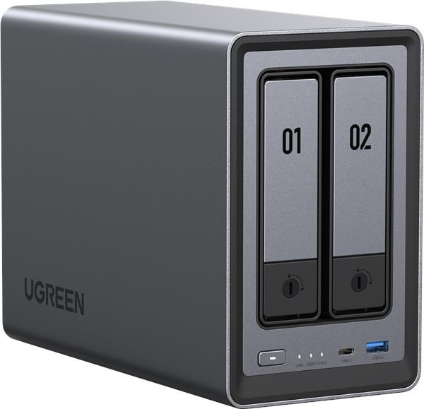 UGREEN NASync DXP2800 (4C/IntelN100/3,4GHz/8GBRAM/2xSATA/2xM.2/1x2,5GbE/2xUSB2.0/2xUSB3.2/1xUSB-C/HDMI)