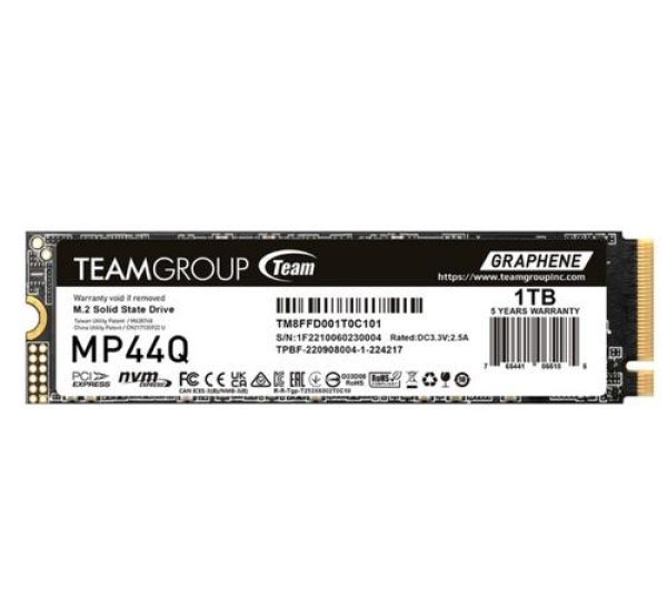 TEAMGROUP MP44Q SSD NVMe M.2 1TB PCIe 4.0 Gen4x4 2280 (čtení max. 7000MB/s, zápis max. 5900MB/s)
