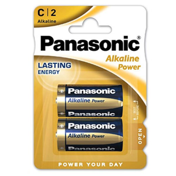 PANASONIC Alkalické baterie Alkaline Power LR14APB/2BP C 1,5V (Blistr 2ks)