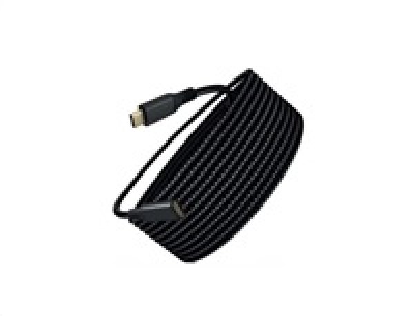 WG - Prodlužovací kabel USB-C (male) na USB-C (female), 2 metry, nylonový oplet, černá?v=1762296004