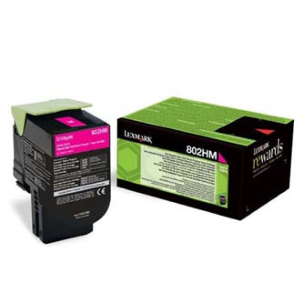 Toner LEXMARK 80C2HM0 purpurový (3 000 stran)