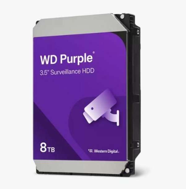 WD PURPLE WD85PURZ 8TB SATA/600 128MB cache, Low Noise, 180MB/s, CMR