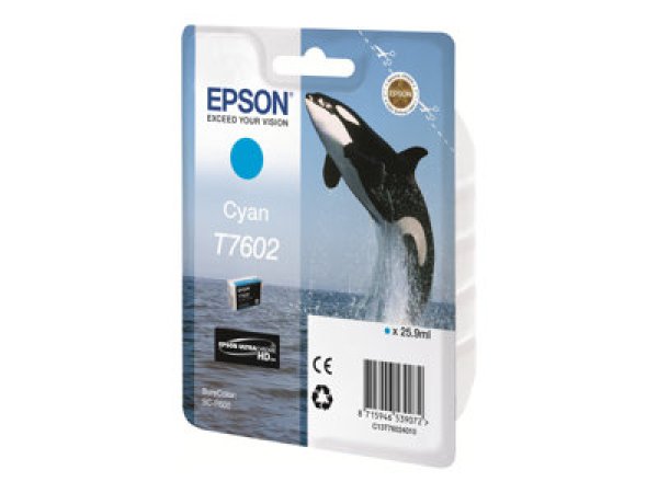 Náplň Epson C13T76024010 azurová blistr