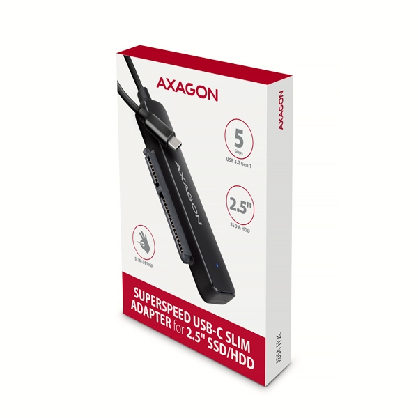 AXAGON ADSA-FP2C USB-C 5Gbps - SATA 6G 2.5'' SSD/HDD SLIM adaptér