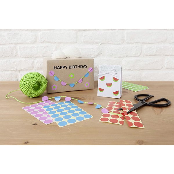 Avery Zweckform etikety 12mm, černé, 54 etiket, značkovací, baleno po 5 ks, 3140, pro ruční popis