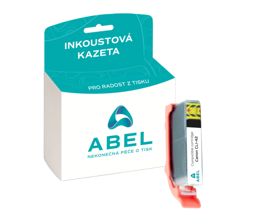 Náplň ABEL CLI-42, 6384B001 černá pro tiskárny CANON (13 ml)