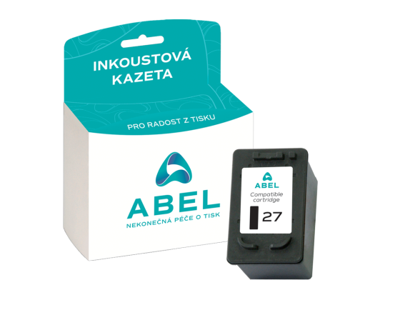 Náplň ABEL No.27, C8727A černá pro tiskárny HP (19 ml)