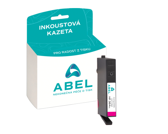 Náplň ABEL No.364XL, CB324EE purpurová pro tiskárny HP (750 stran)