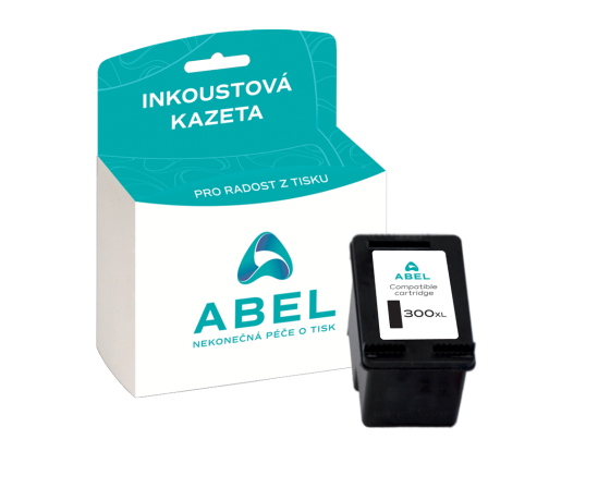 Náplň ABEL No.300XL, CC641EE černá pro tiskárny HP (12 ml)