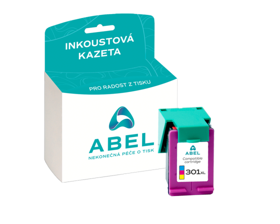 Náplň ABEL No.301XL, CH564EE barevná pro tiskárny HP (330 stran)