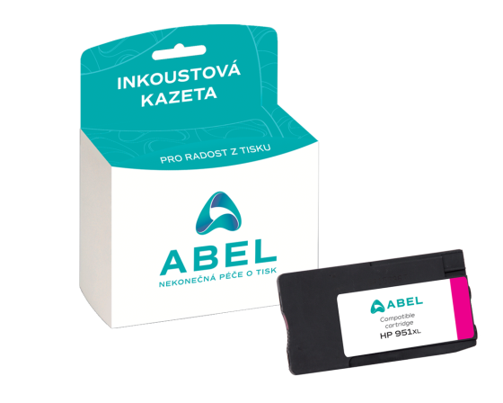 Náplň ABEL No.951XL, CN047AE purpurová pro tiskárny HP (1 500 stran)