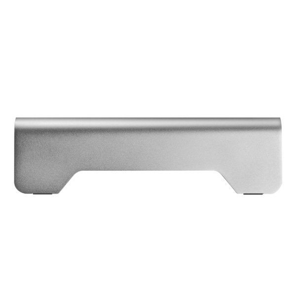 Podstavec pod monitor, minimalistický, stříbrný, hliník, 10 kg nosnost, Powerton, ergo