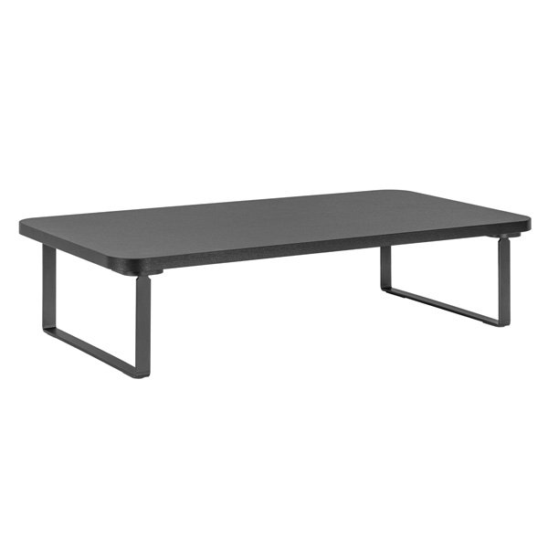 Podstavec pod monitor, prostor pro klávesnici, rychlá montáž, černý, ocel, dřevotříska, 20 kg nosnost, Powerton, ergo?v=1754078403