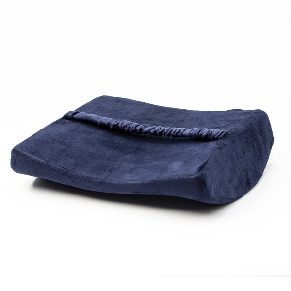 Bederní opěrka, univerzální, ergonomická, modrá, paměťová pěna