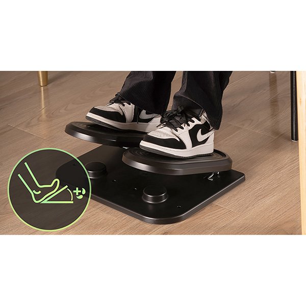 Podstavec pod nohy, FOOTPODIUM černý, plast, ULTRADESK