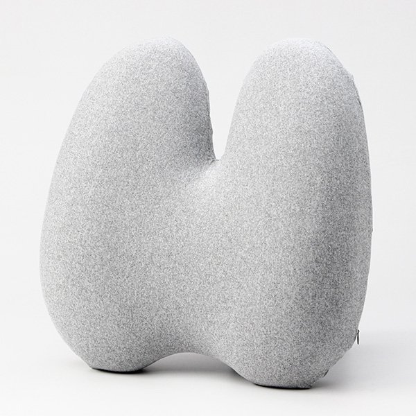 Set bederní opěrky a podsedáku, ergonomický, šedý, paměťová pěna, Powerton