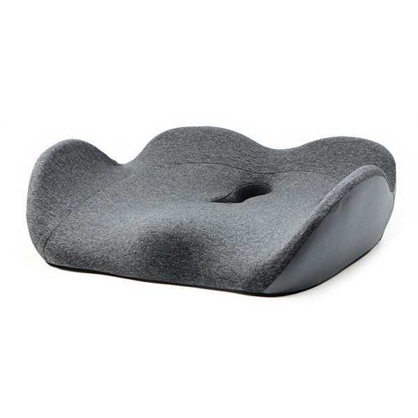 Set bederní opěrky a podsedáku, ergonomický, antracitový, paměťová pěna, Powerton