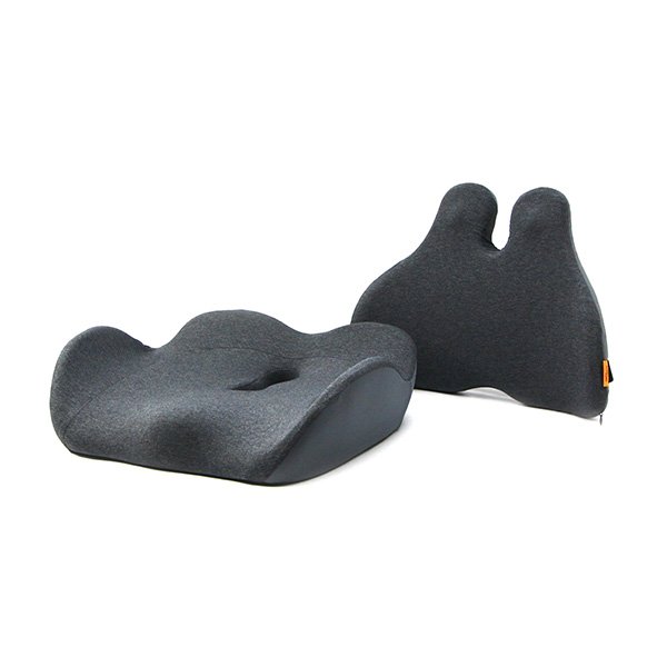 Set bederní opěrky a podsedáku, ergonomický, antracitový, paměťová pěna, Powerton?v=1754078403