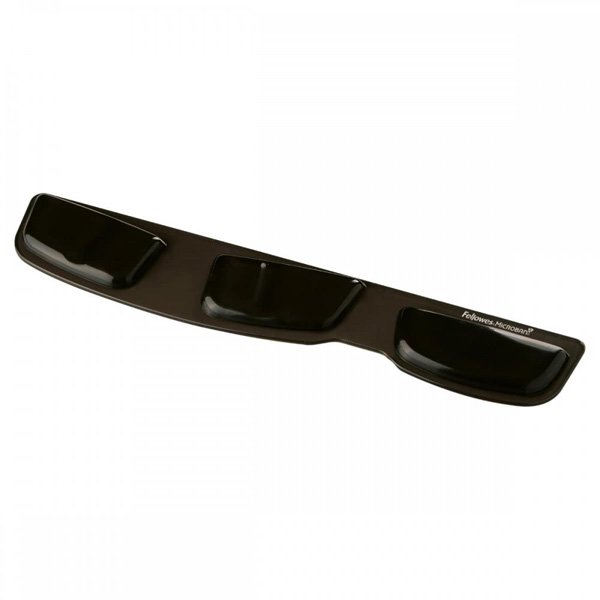 Předložka ke klávesnici Fellowes Health-V Crystal ergonomická, gelová, černá, Fellowes, 46.6x8.6 cm?v=1755466814