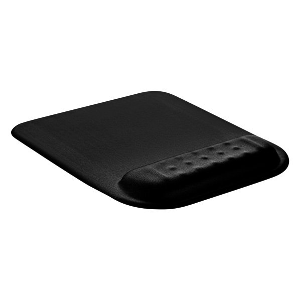 Podložka pod myš a zápěstí, Powerton Ergoline Dark Edition, ergonomická, černá, pěnová, Powerton