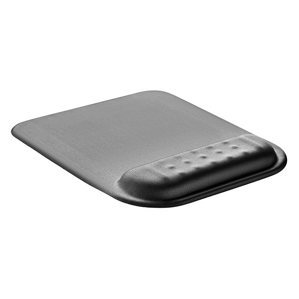 Podložka pod myš a zápěstí, Powerton Ergoline Dark Edition, ergonomická, šedá, pěnová, Powerton