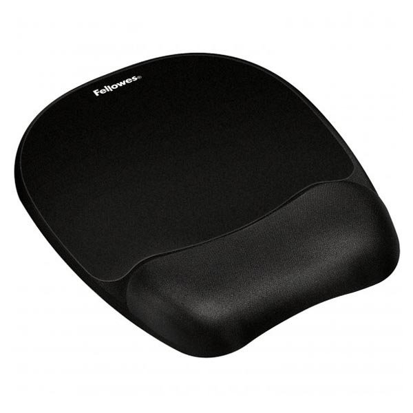 Podložka pod myš a zápěstí, ergonomická, pěnová, černá, Fellowes?v=1754049603