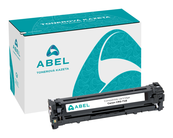 Toner ABEL CRG-716, 1980B002 černý pro tiskárny CANON (2 300 stran)