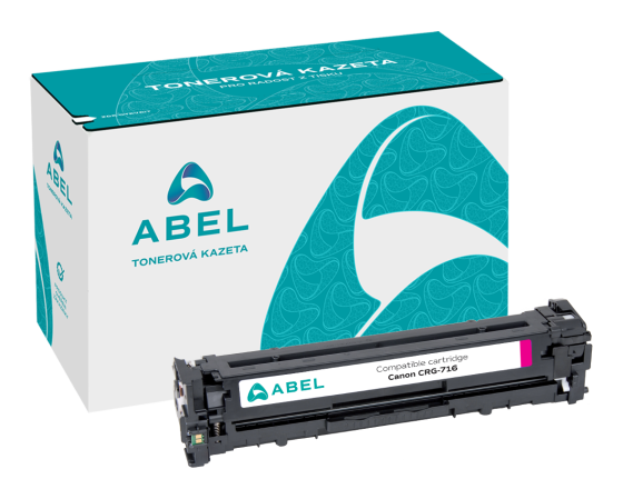 Toner ABEL CRG-716, 1978B002 purpurový pro tiskárny CANON (1 500 stran)