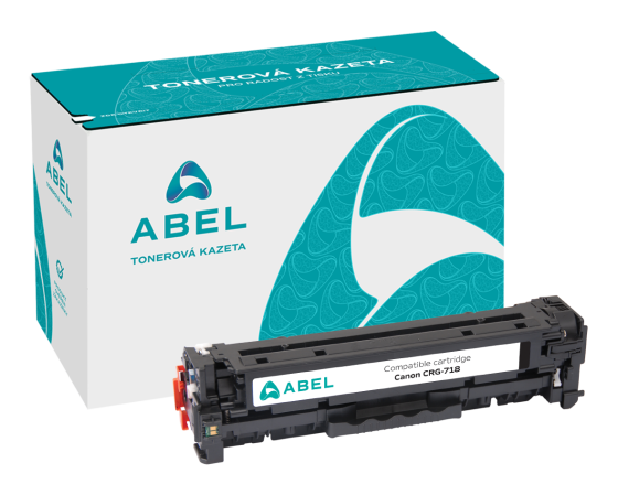 Toner ABEL CRG-718 černý pro tiskárny CANON (3 400 stran)