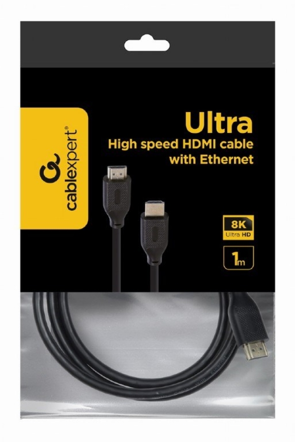 GEMBIRD Kabel CABLEXPERT HDMI 2.1, 8K, M/M, 1m, černý