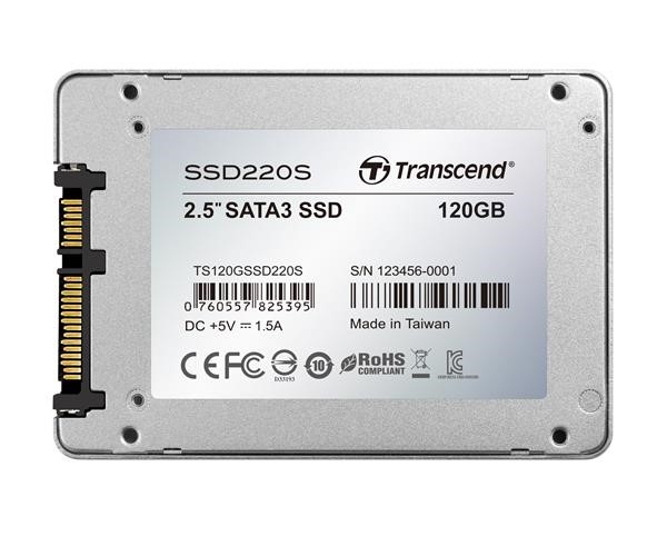 TRANSCEND SSD 220S 120GB, SATA III 6Gb/s, TLC, Aluminum case