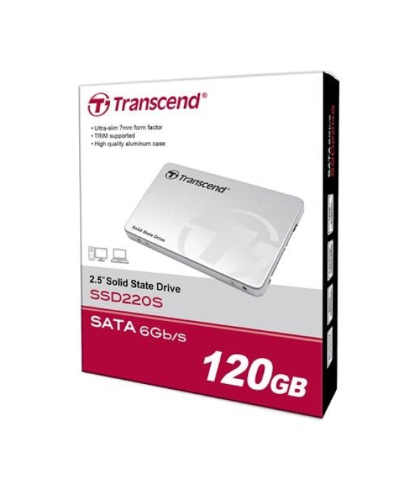 TRANSCEND SSD 220S 120GB, SATA III 6Gb/s, TLC, Aluminum case