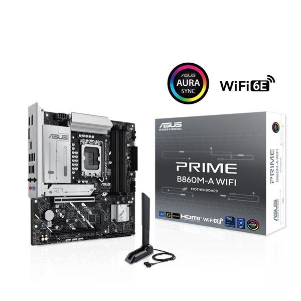 ASUS MB Sc LGA1851 PRIME B860M-A WIFI, Intel B860, 4xDDR5, 2xDP, 1xHDMI, WiFi, mATX
