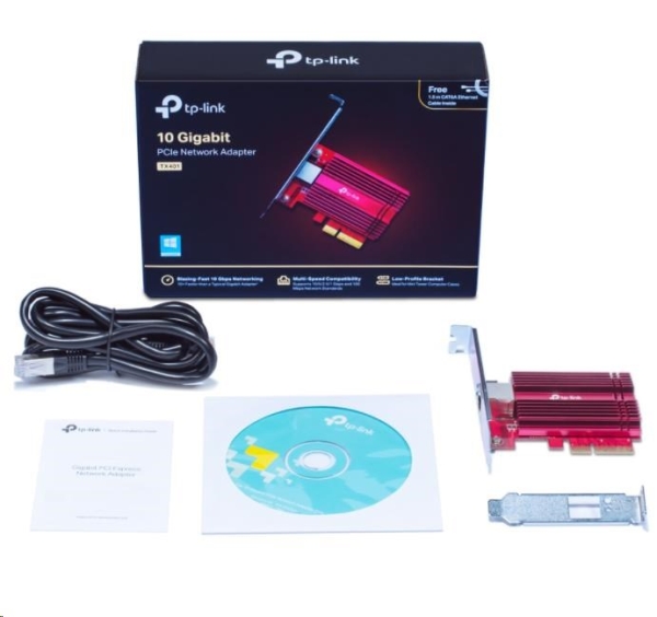 TP-Link TX401 PCIe adapter (1xPCIe3.0,1x10GbE)