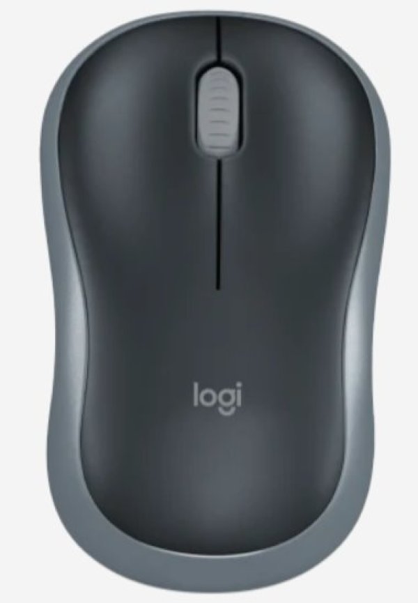 Logitech M185 nano/Kancelářská/Optická/Bezdrátová USB/Šedá