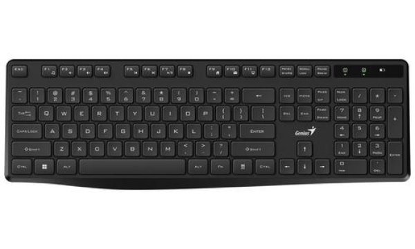 Genius KB-7200, klávesnice AAA, CZ/SK, 2.4 [Ghz], bezdrátová, černá