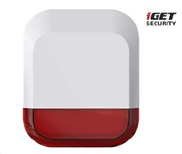 iGET SECURITY EP11 - venkovní siréna napájená baterií nebo adaptérem, pro alarm M5