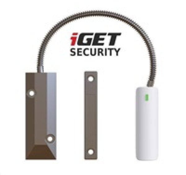 iGET SECURITY EP21 - senzor na železné dveře/okna/vrata pro alarm M5, výdrž baterie až 5 let