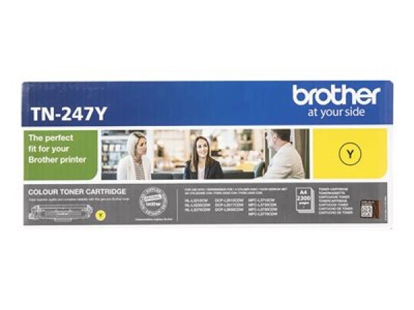 Toner BROTHER TN-247 žlutý (2 300 stran)