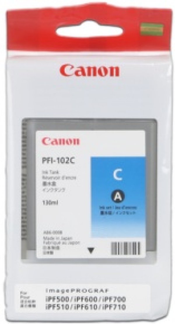 Náplň CANON 0896B001, PFI-102 azurová (130 ml)