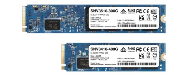 SYNOLOGY SNV3410 NVMe SSD 400GB M.2 2280 NVMe PCIe 3.0 x4 (3000/750MB/s, 225K/45K IOPs, SSD)