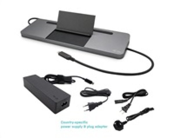 i-tec USB-C Metal Ergonomic 4K 3x Display Docking Station, PD 85W + i-tec Universal Charger 100W