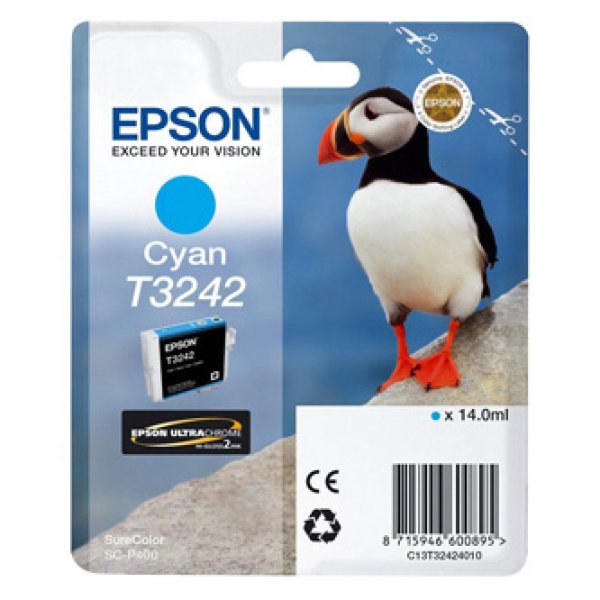 Náplň EPSON C13T32424010 azurová (14 ml)