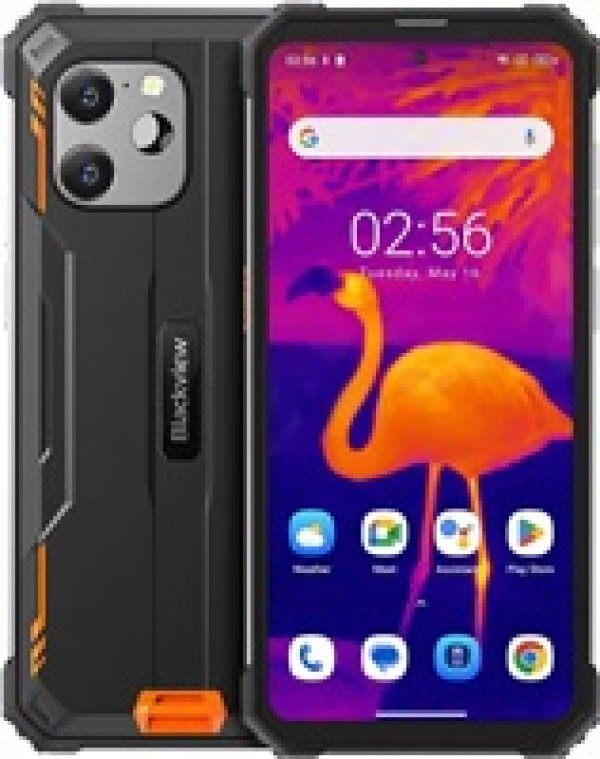 Rugged Smartphone Blackview BV8900 4G P90 8GB 256GB 10000-33W A13-D3, Thermal, Black w Orange [No Charger]