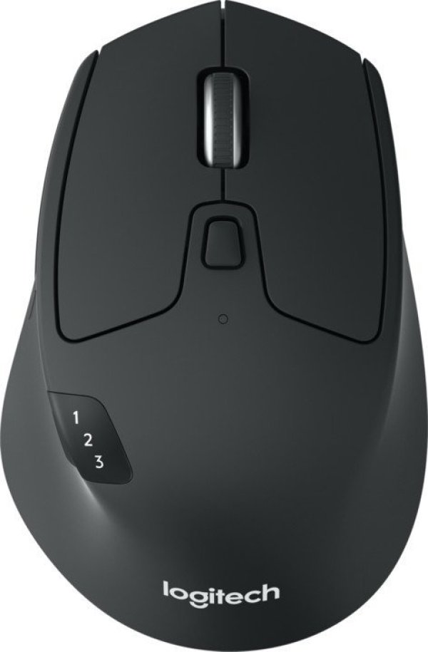 Logitech M720/Ergonomická/Optická/Bezdrátová Bluetooth/Černá