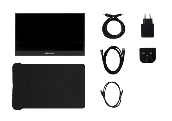 Verbatim přenosný monitor, 14", Full HD (1920x1080), 60Hz, černý